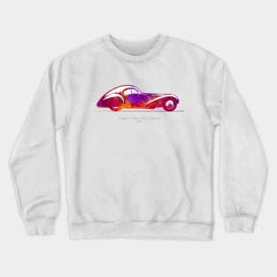 Bugatti Type 57 SC Atlantic 1936 - Colorful 02 Crewneck Sweatshirt